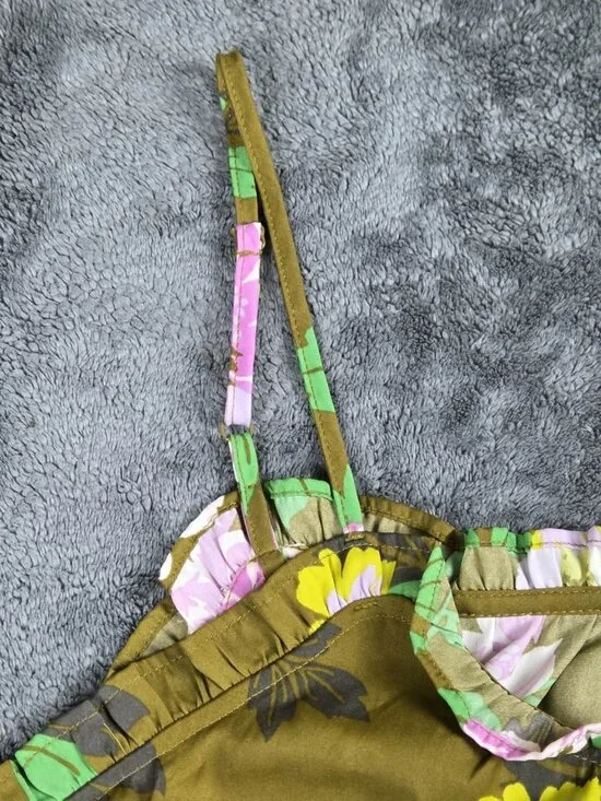 Aerie Floral Tank Top Women's Large Multicolor Sleeveless Pullover Boho Casual - Picture 7 of 10